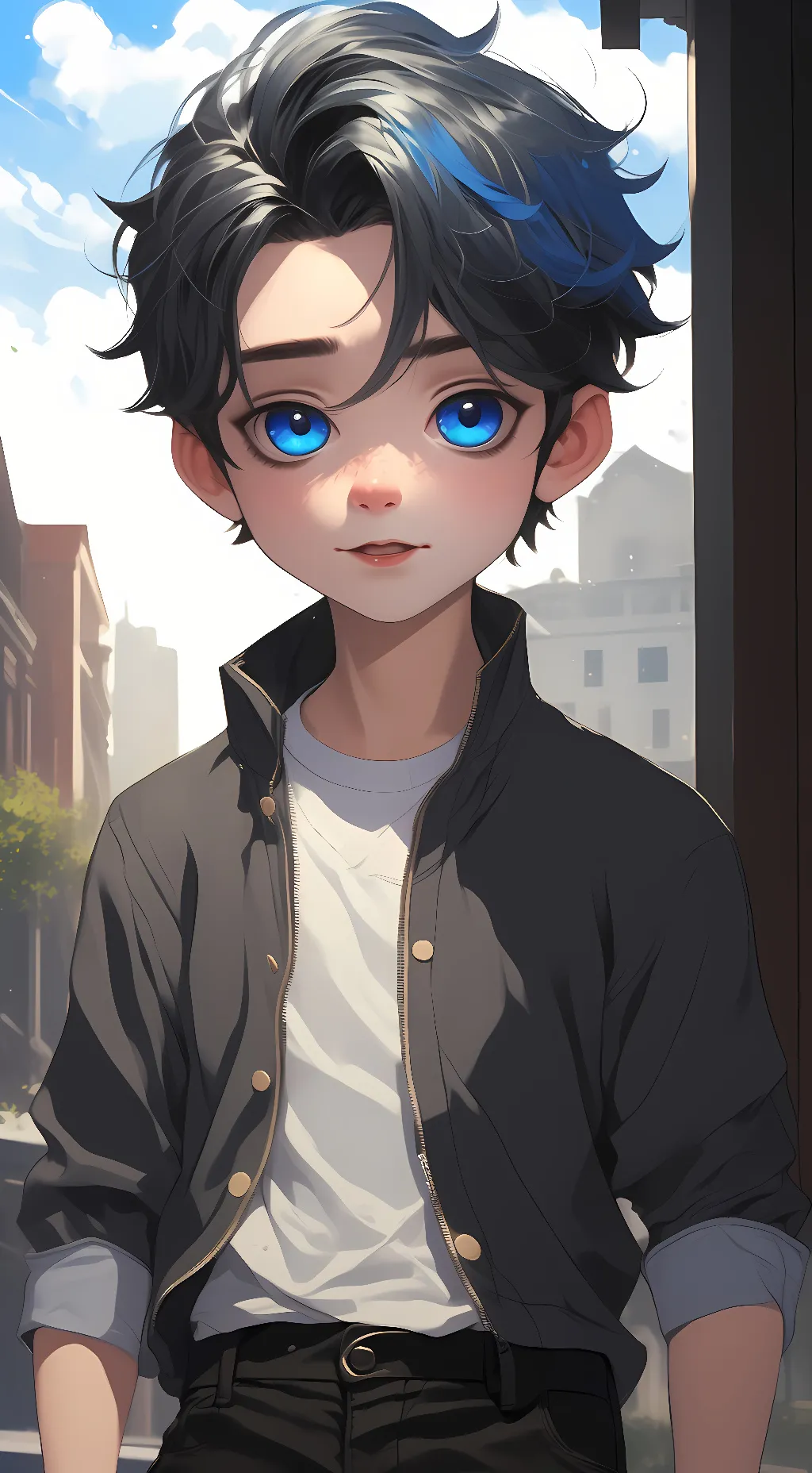 ai character: Ein  background