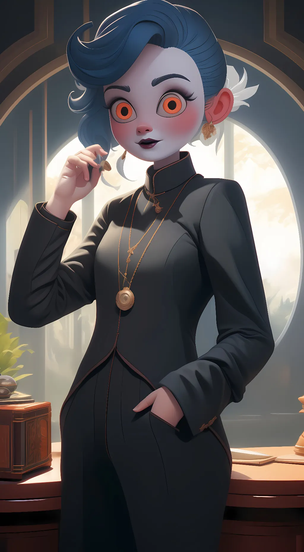 ai character: duusu  background