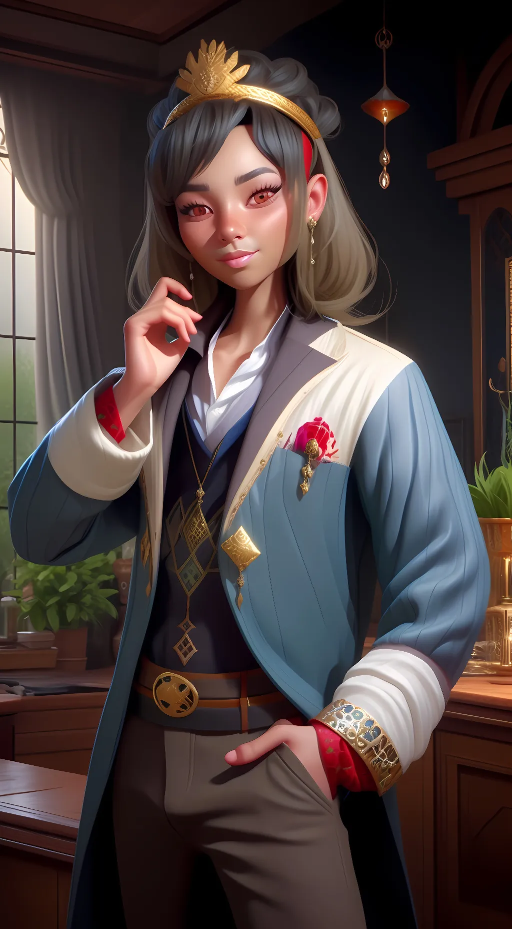 ai character: Serenity background