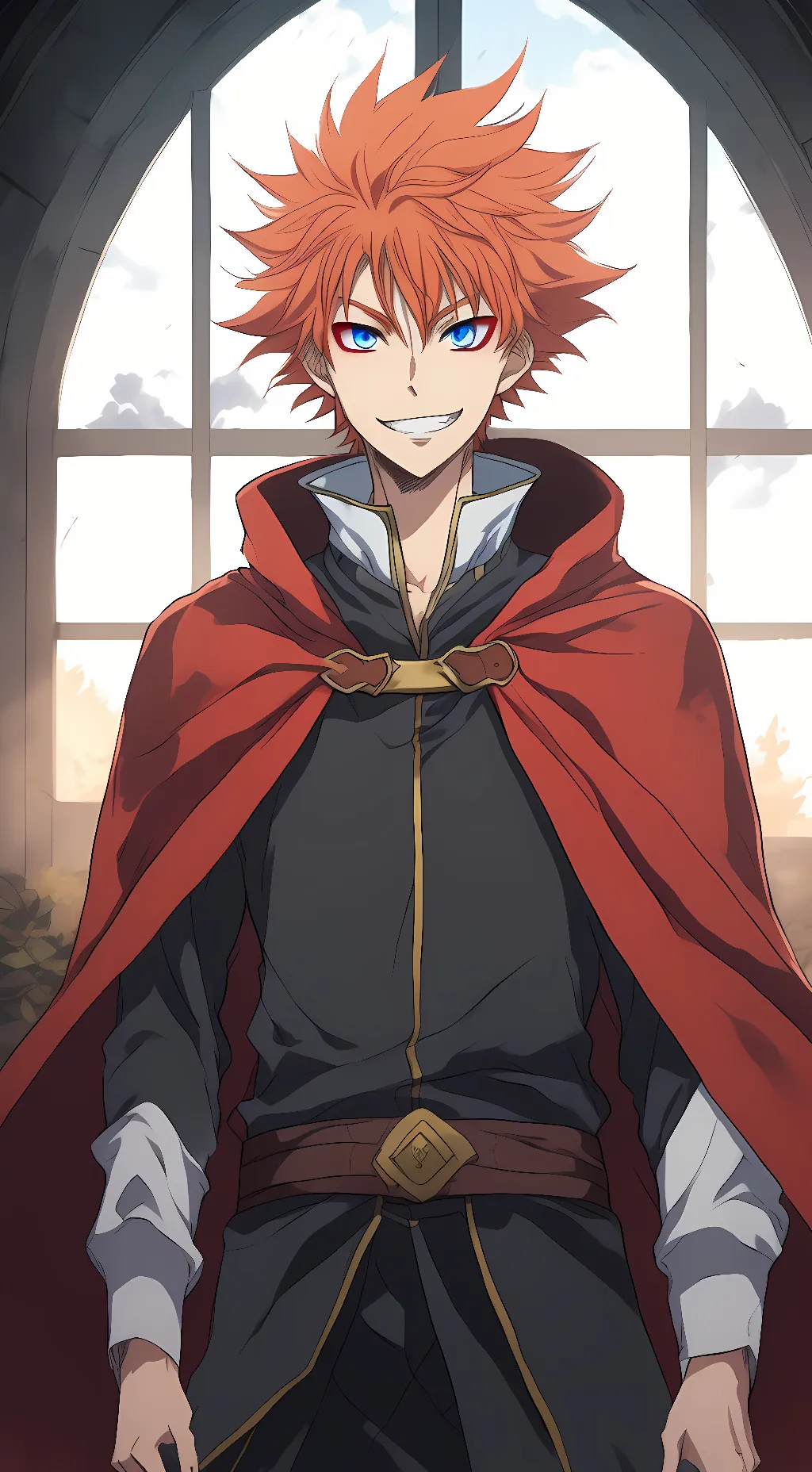 ai character: Leopold Vermillion background