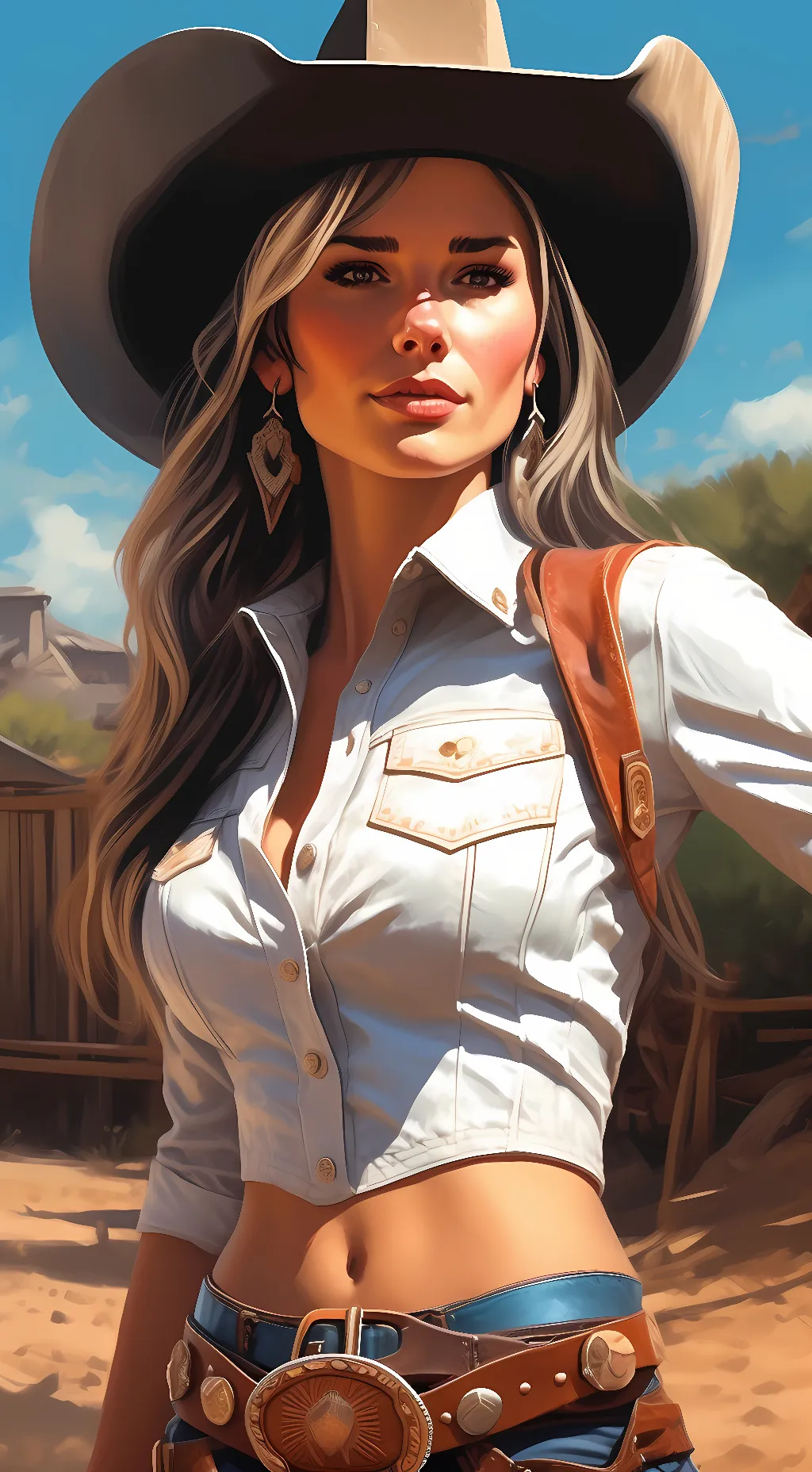 ai character: Sadie Adler  background