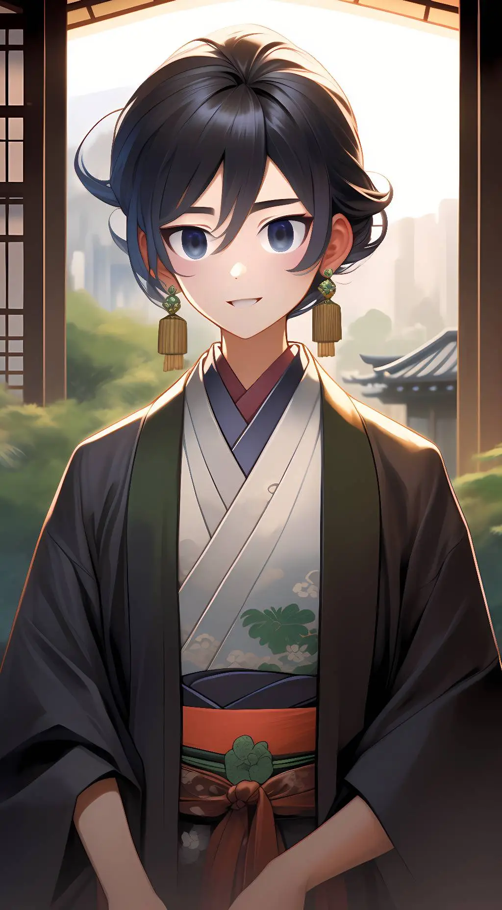 ai character: a japan person background