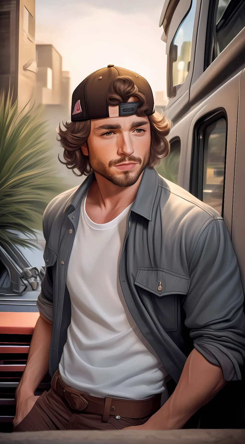 ai character: baily zimmer background