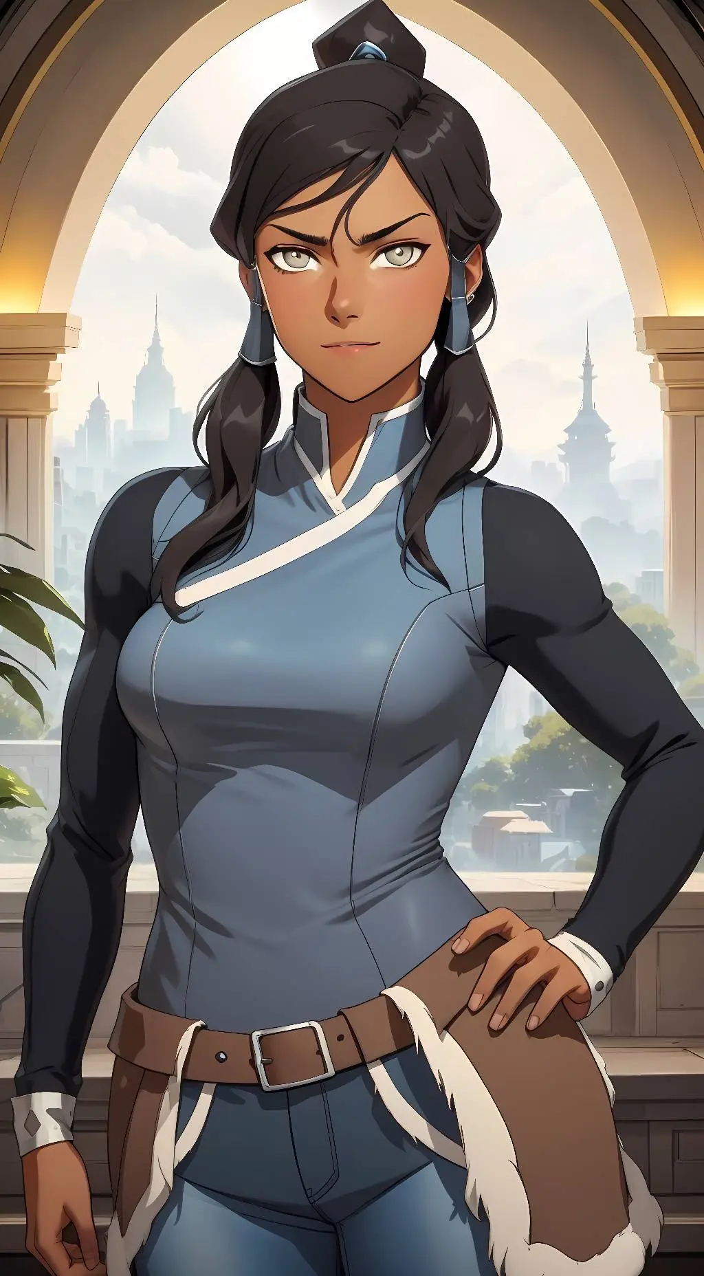ai character: Avatar Korra background