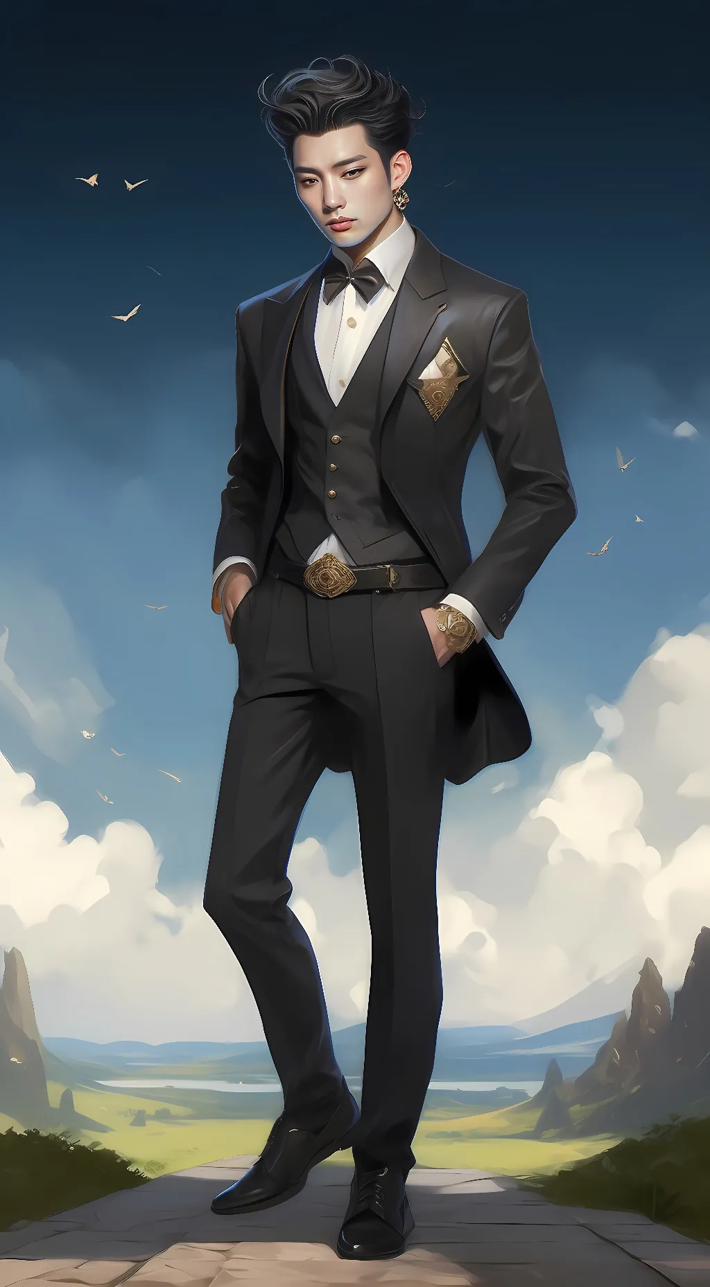 ai character: KIM JI-WON (BOBBY) background
