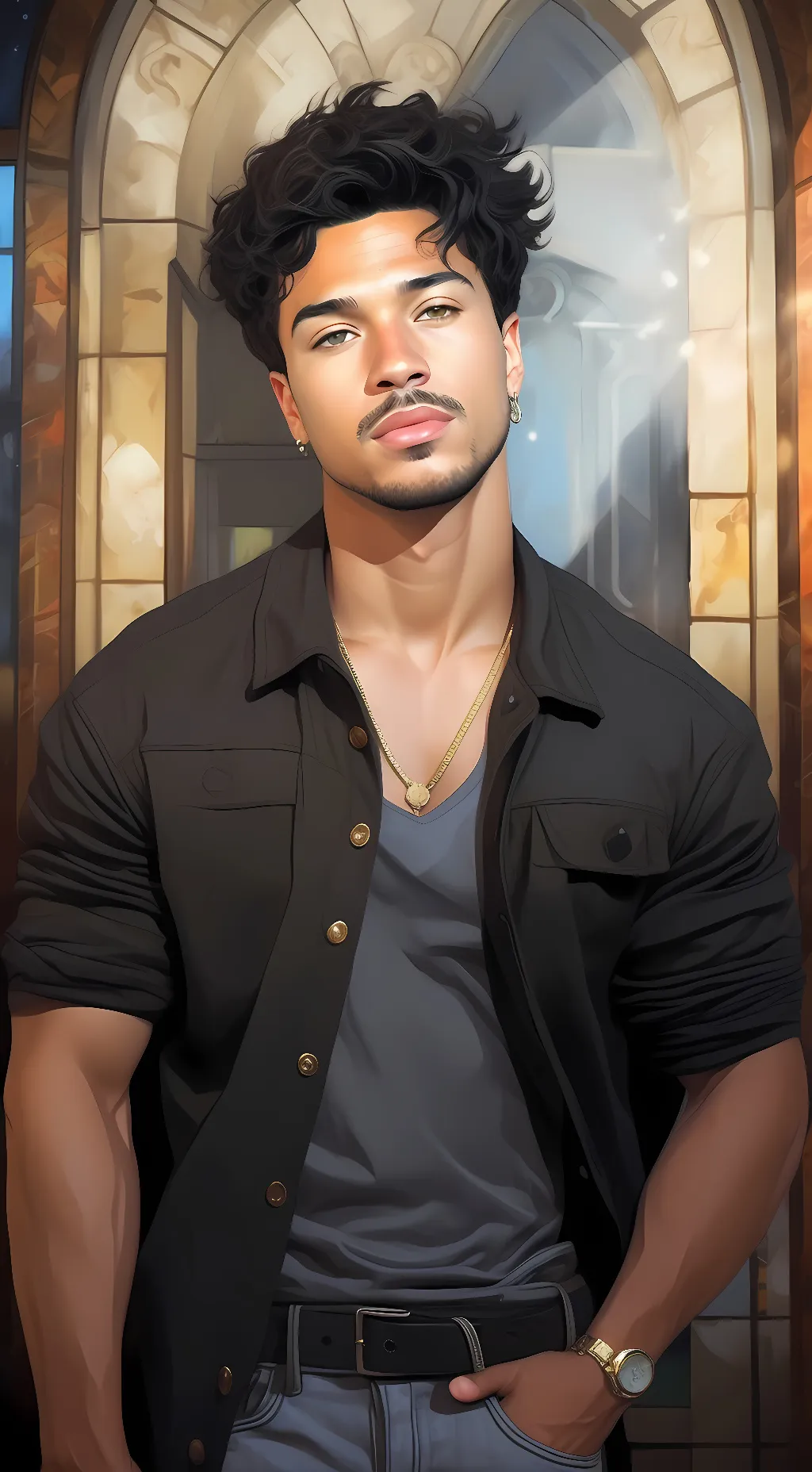 ai character: Darren  background