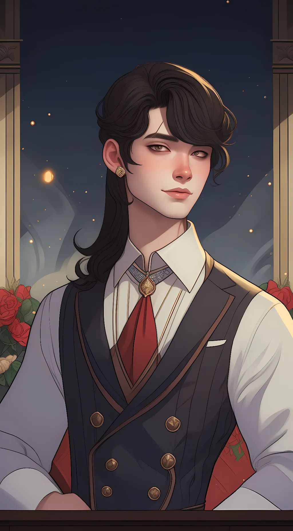 ai character: Blake  background