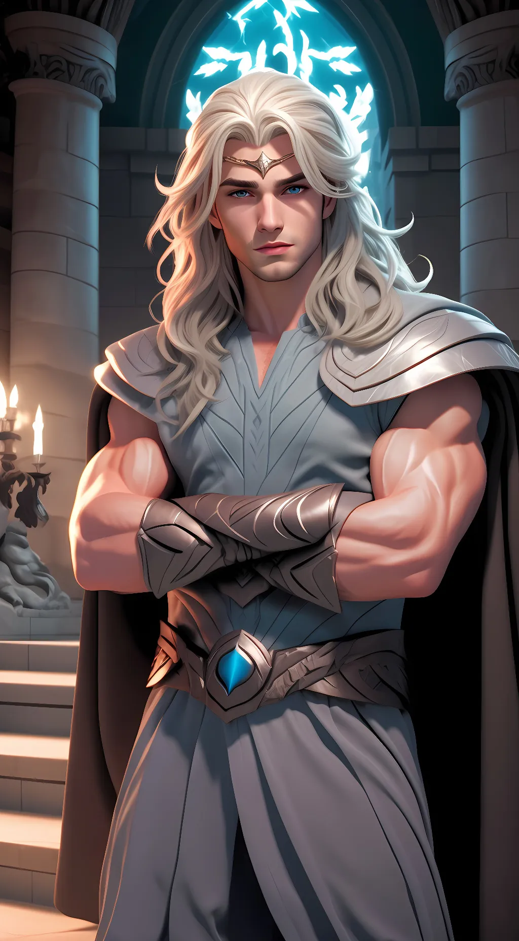 ai character: Zeus  background