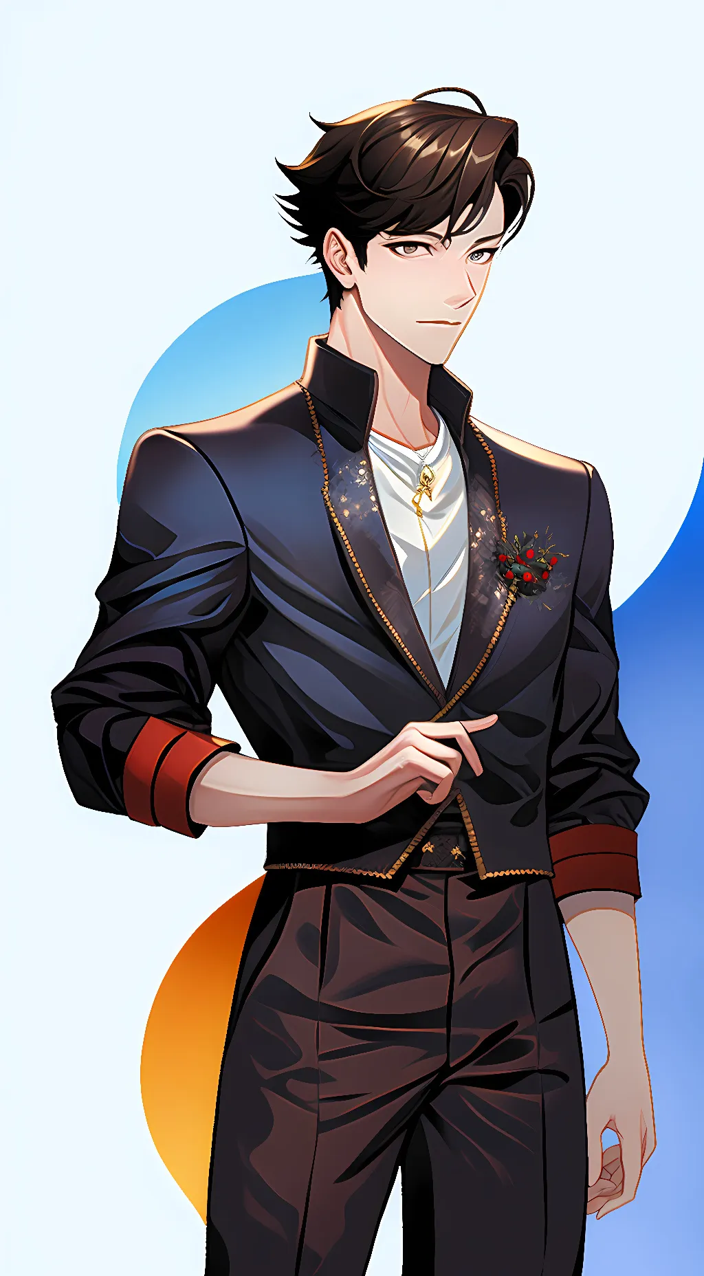 ai character: Niall Horan  background