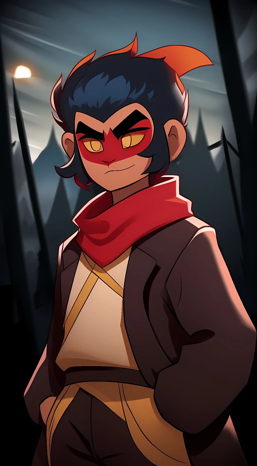 ai character: Macaque background