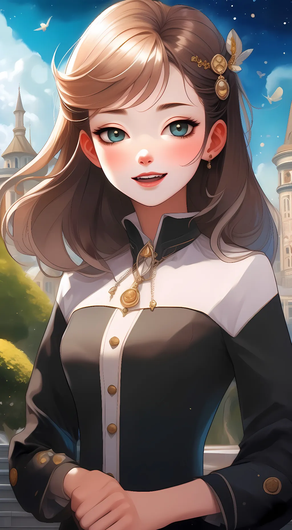 ai character: Uraraka-San *other background