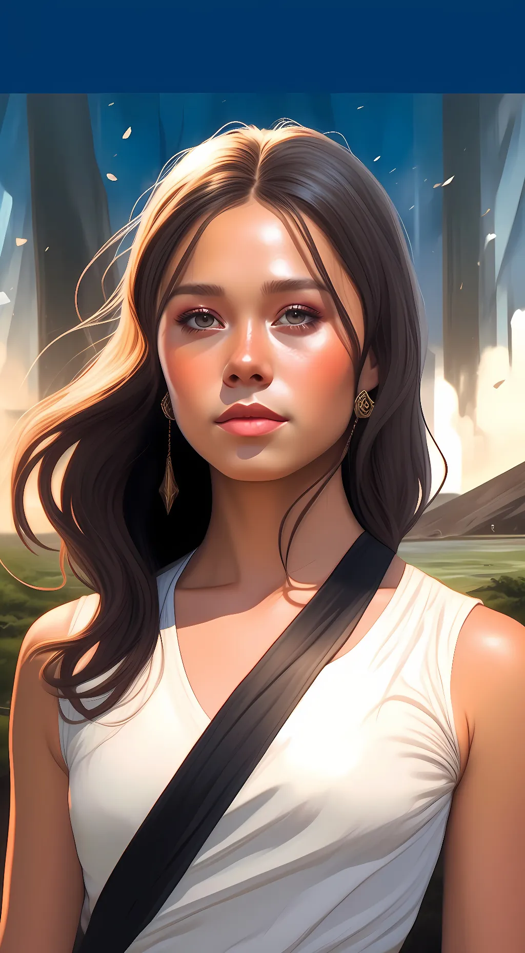 ai character: rose background