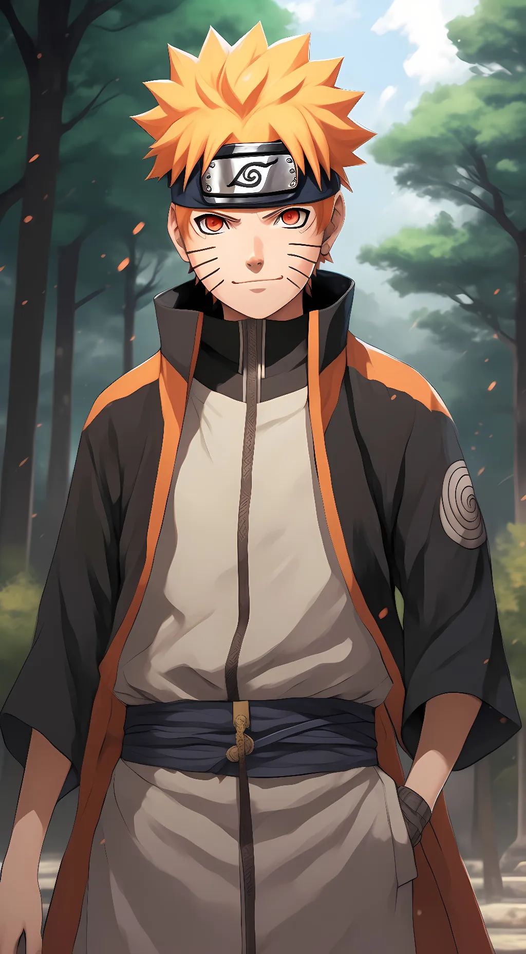 ai character: naruto  background