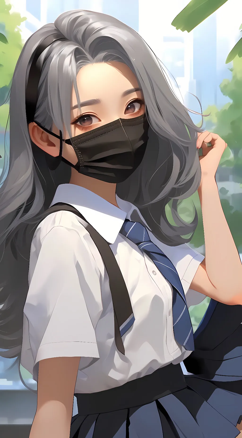 ai character: Hana (schoolgirl) background