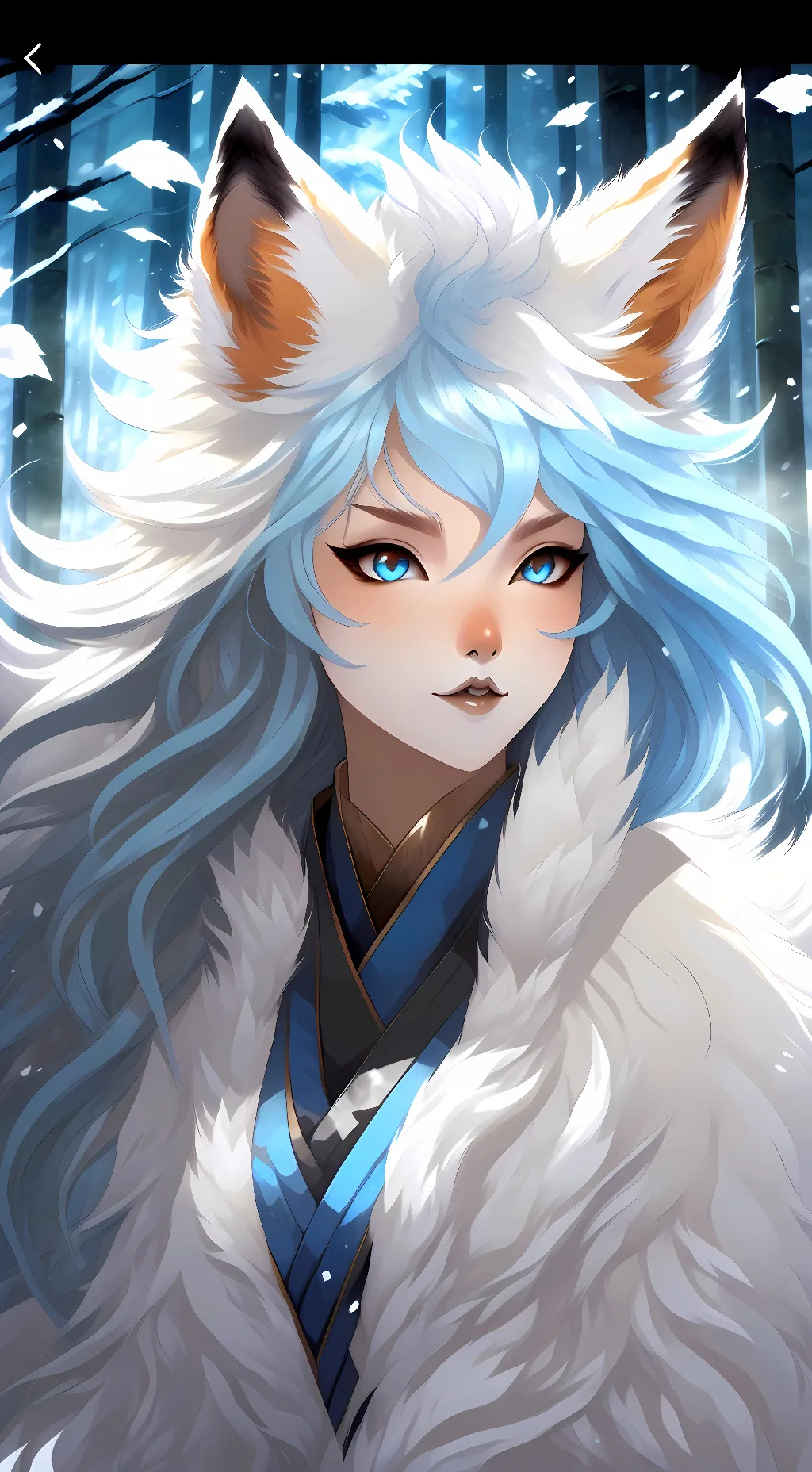 ai character: Luna  background
