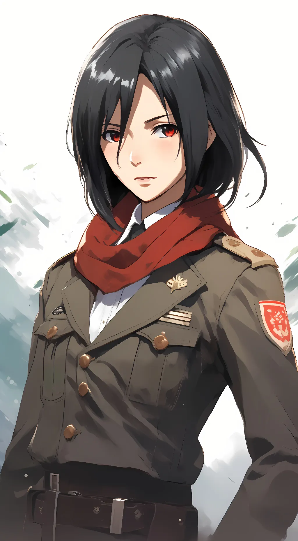 ai character: Mikasa Ackerman  background