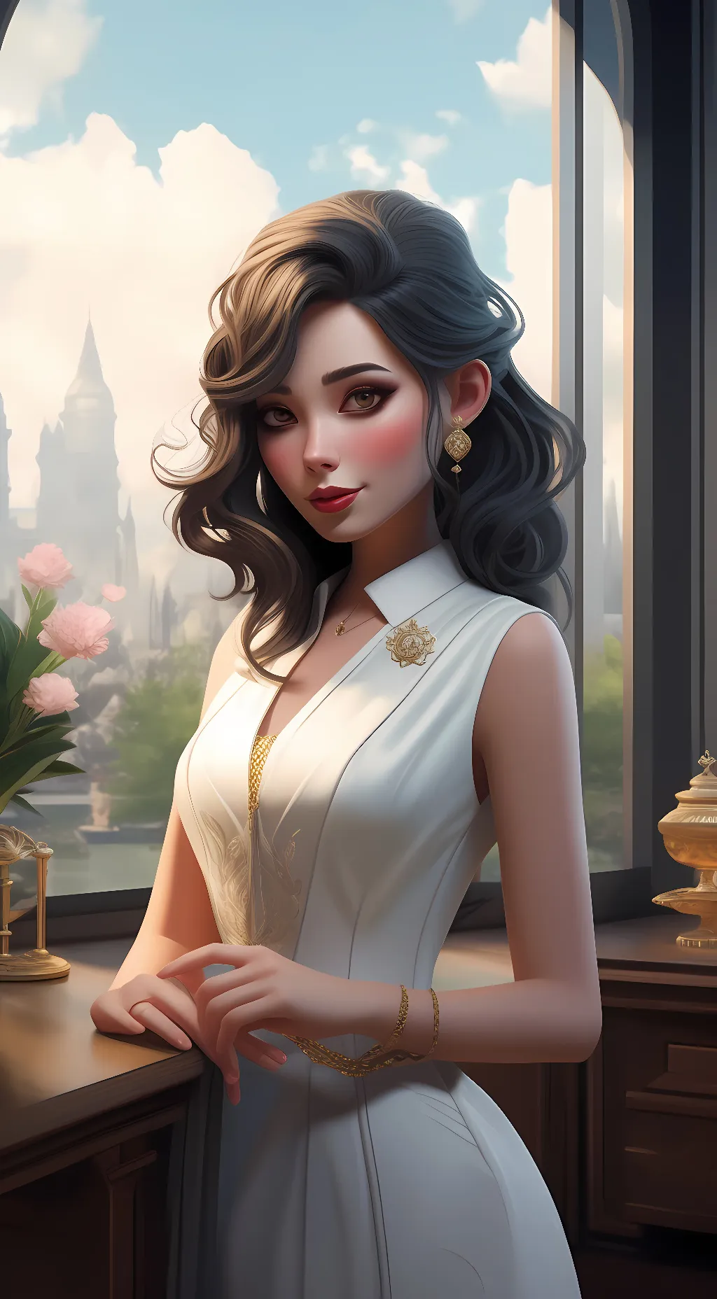 ai character: Rachel Connor background