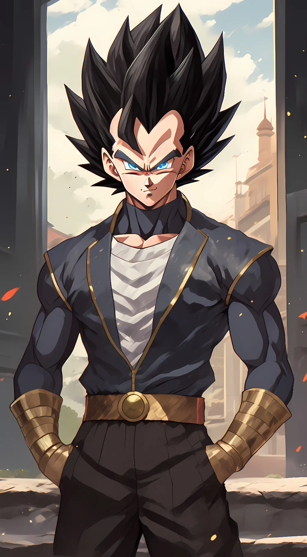 ai character: Vegeta background