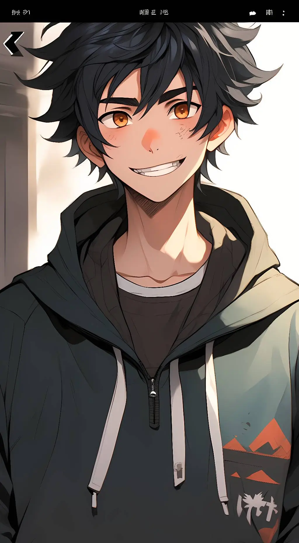 ai character: hiro Hamada  background