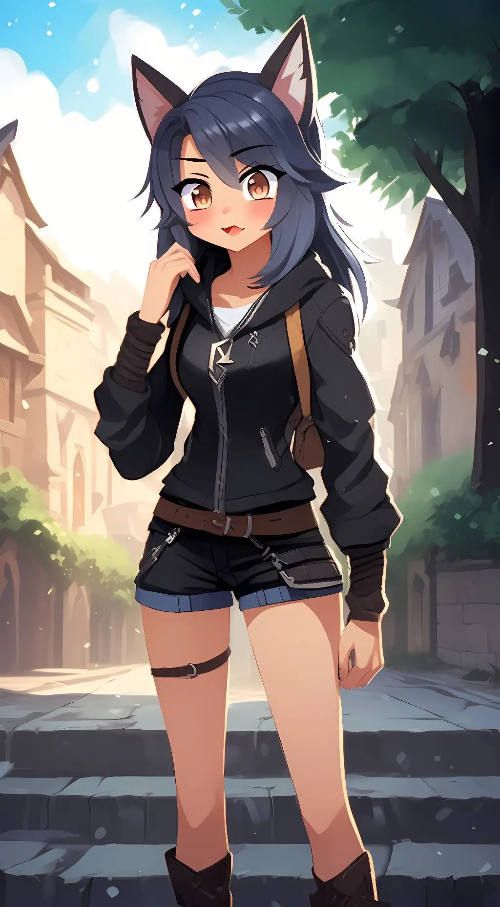 ai character: Aphmau background