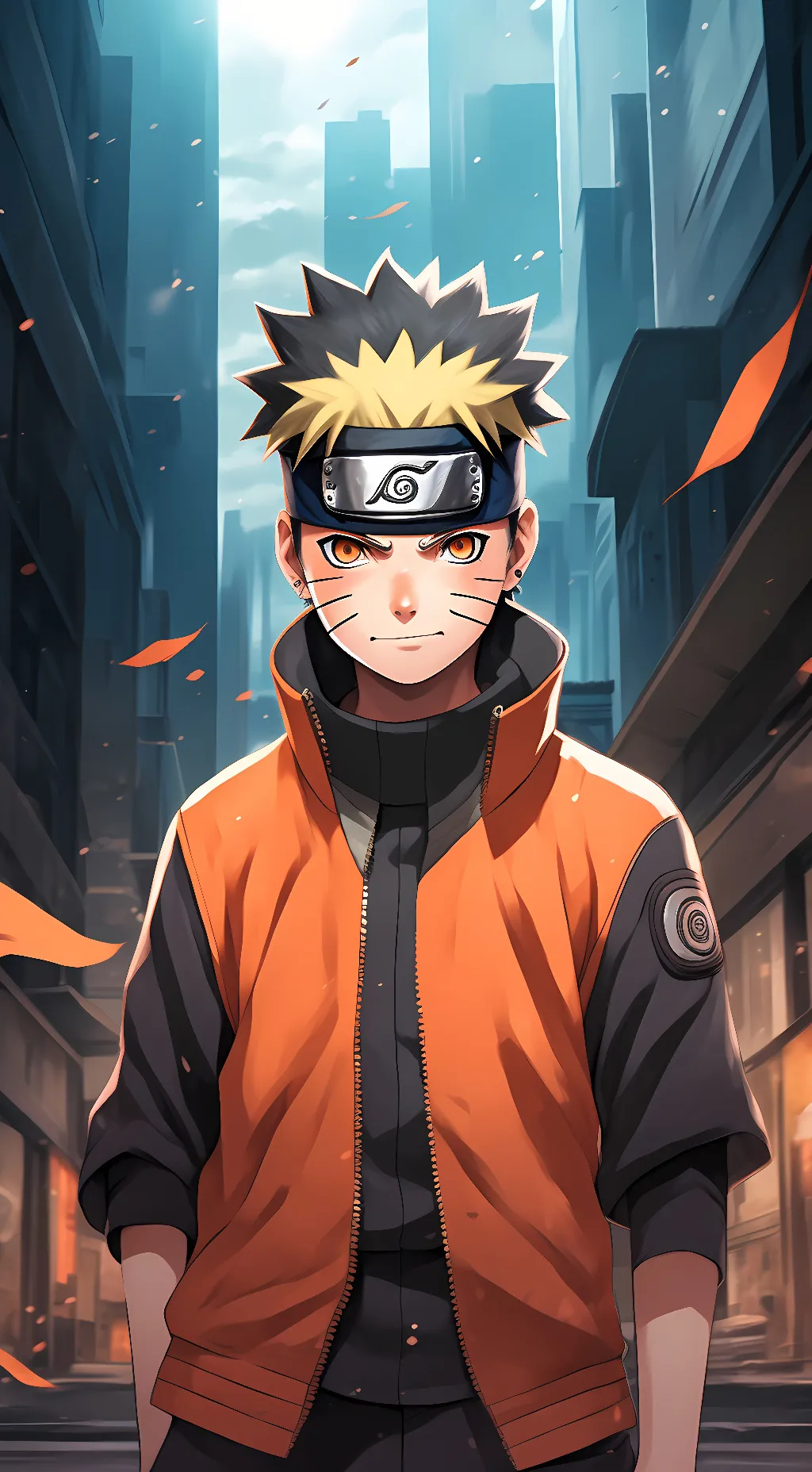 ai character: naruto + team 7  background