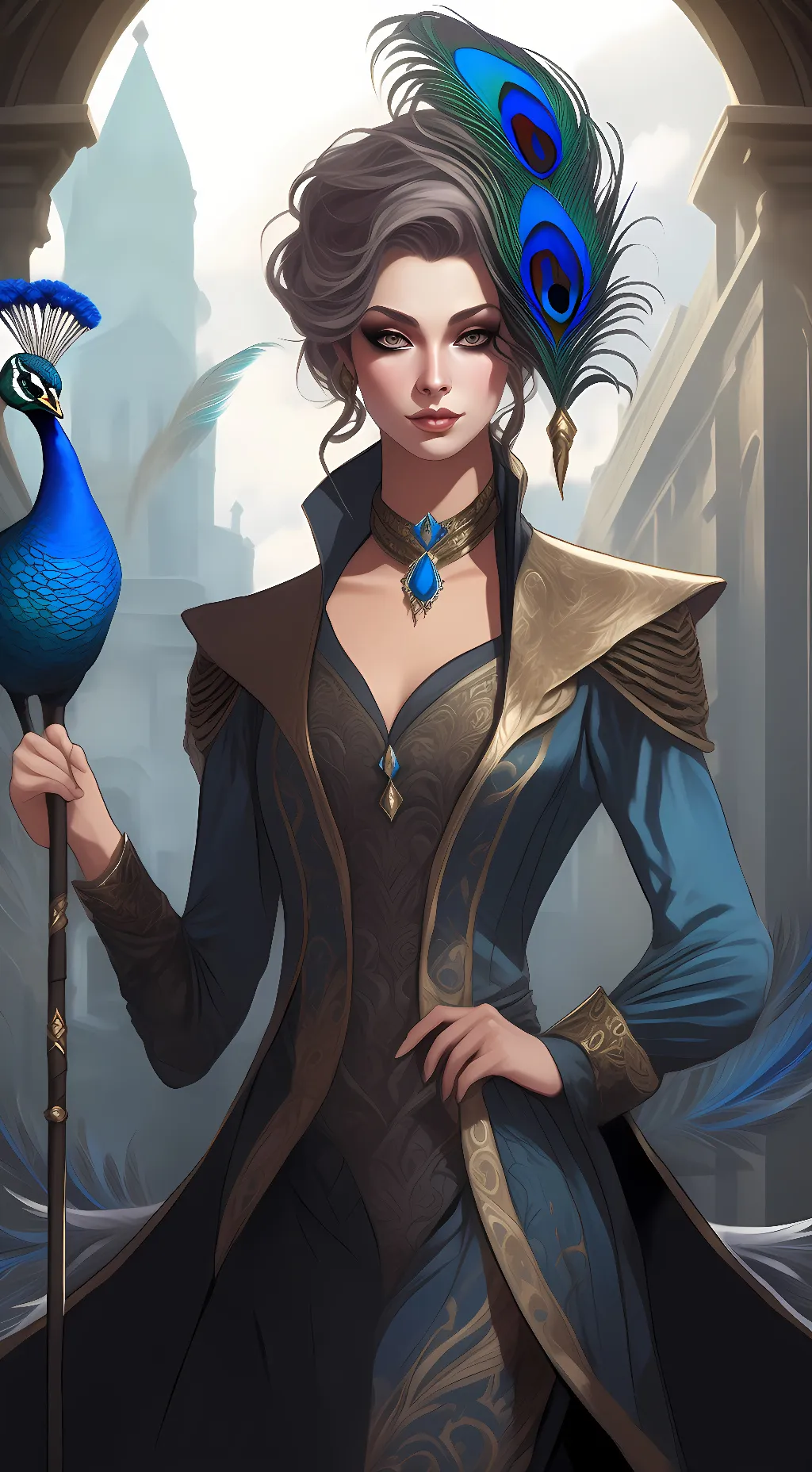 ai character: lady peon background