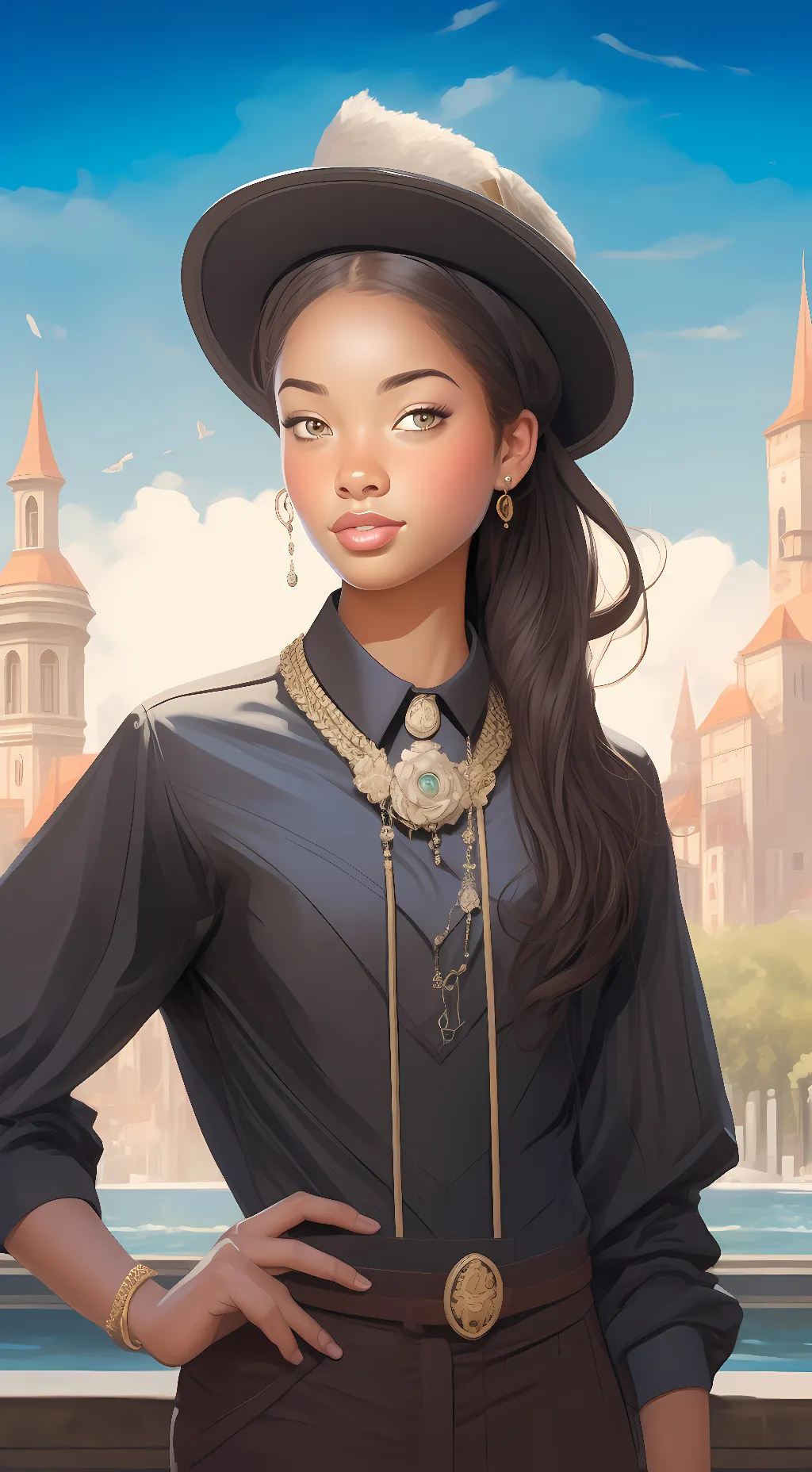 ai character: lily background