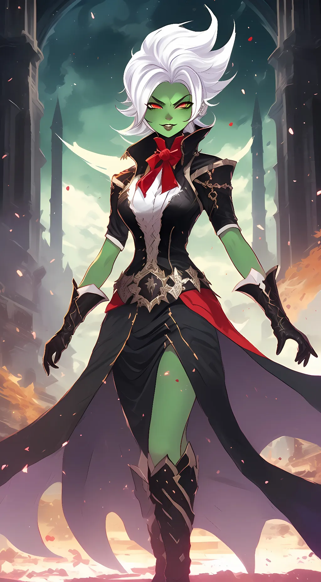 ai character: Female Zamasu background