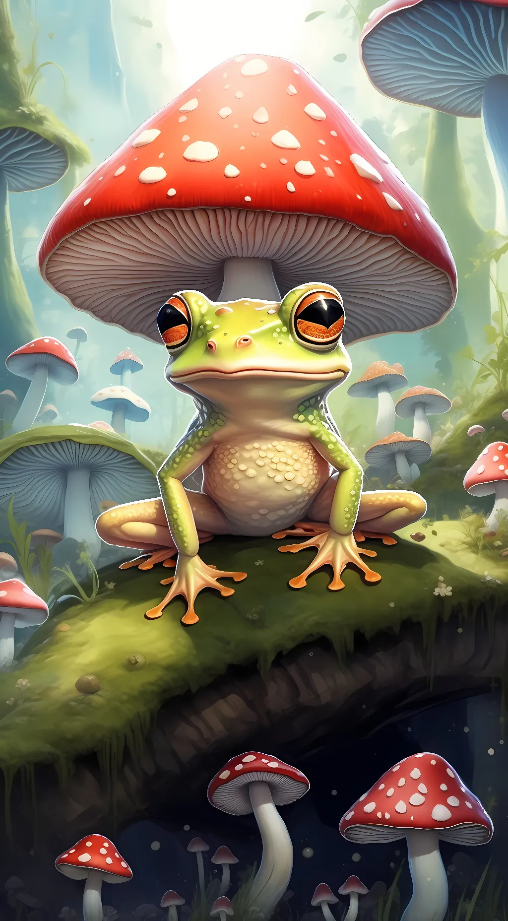 ai character: Mushy background