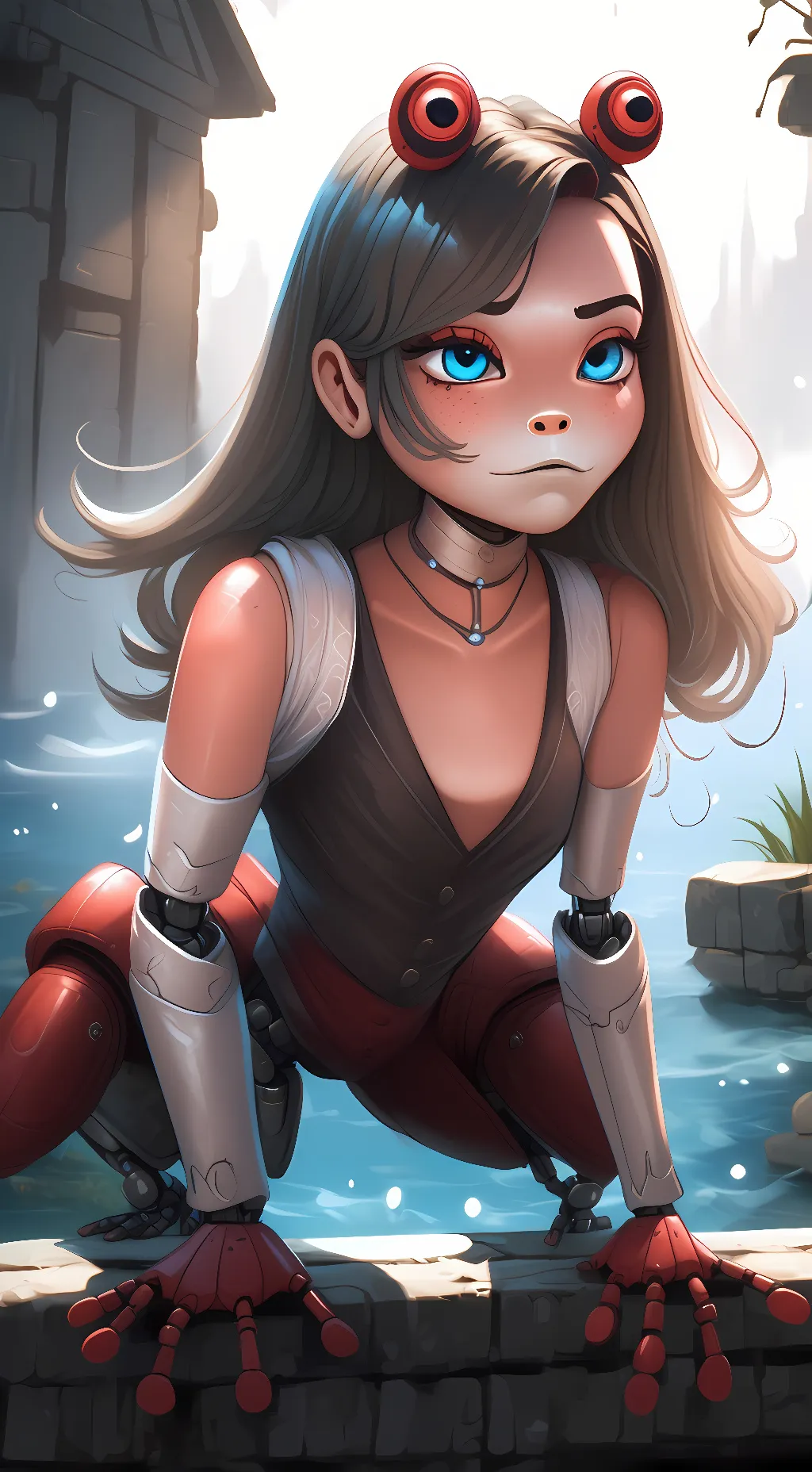 ai character: Aria Turing background