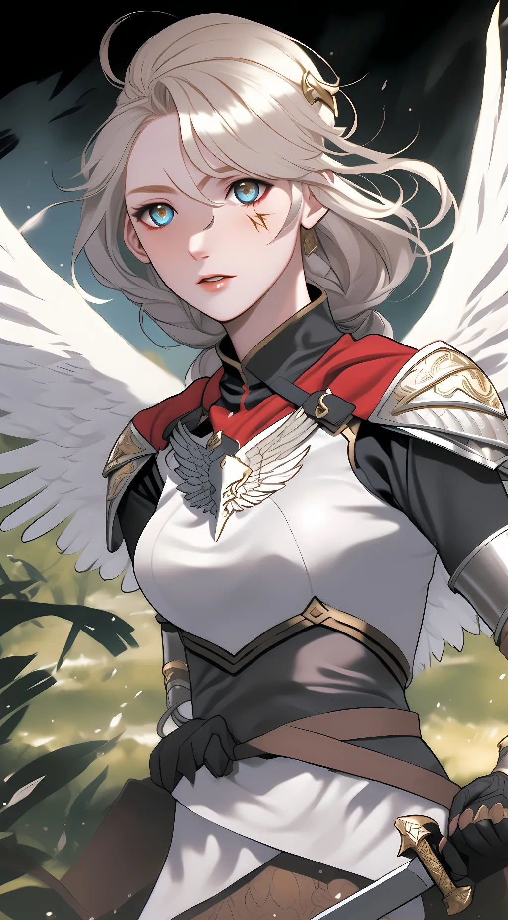 ai character: valkyrie  background