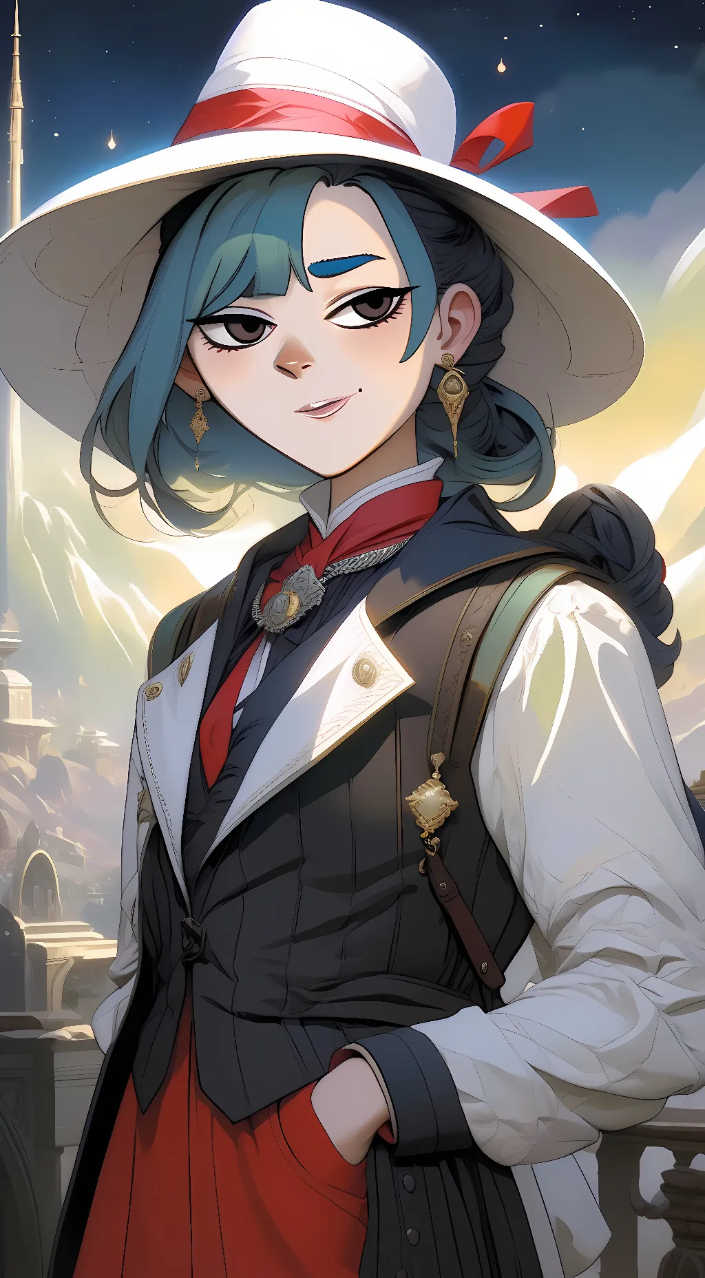 ai character: Gwen;-; background