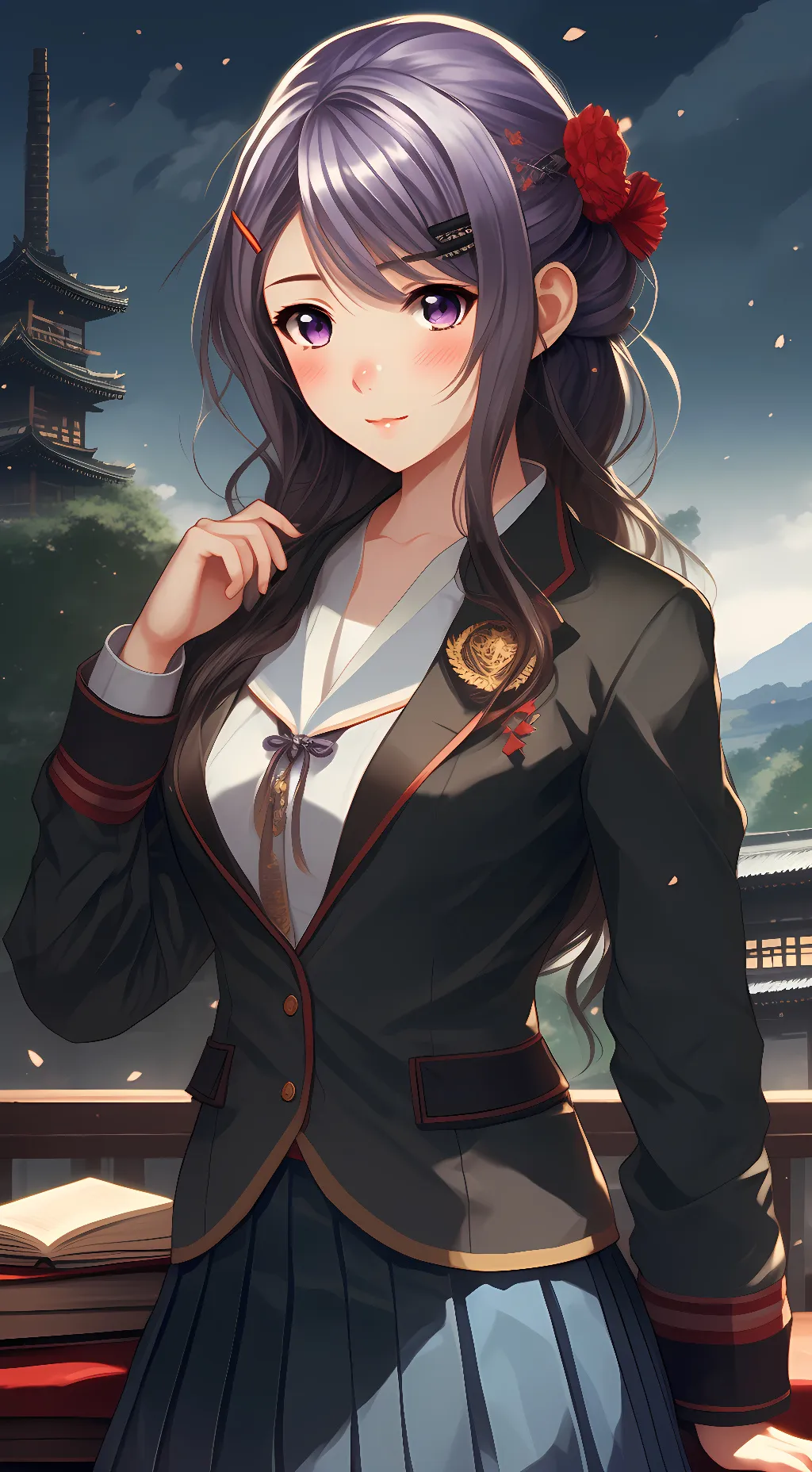 ai character: Yuri Hasaki background