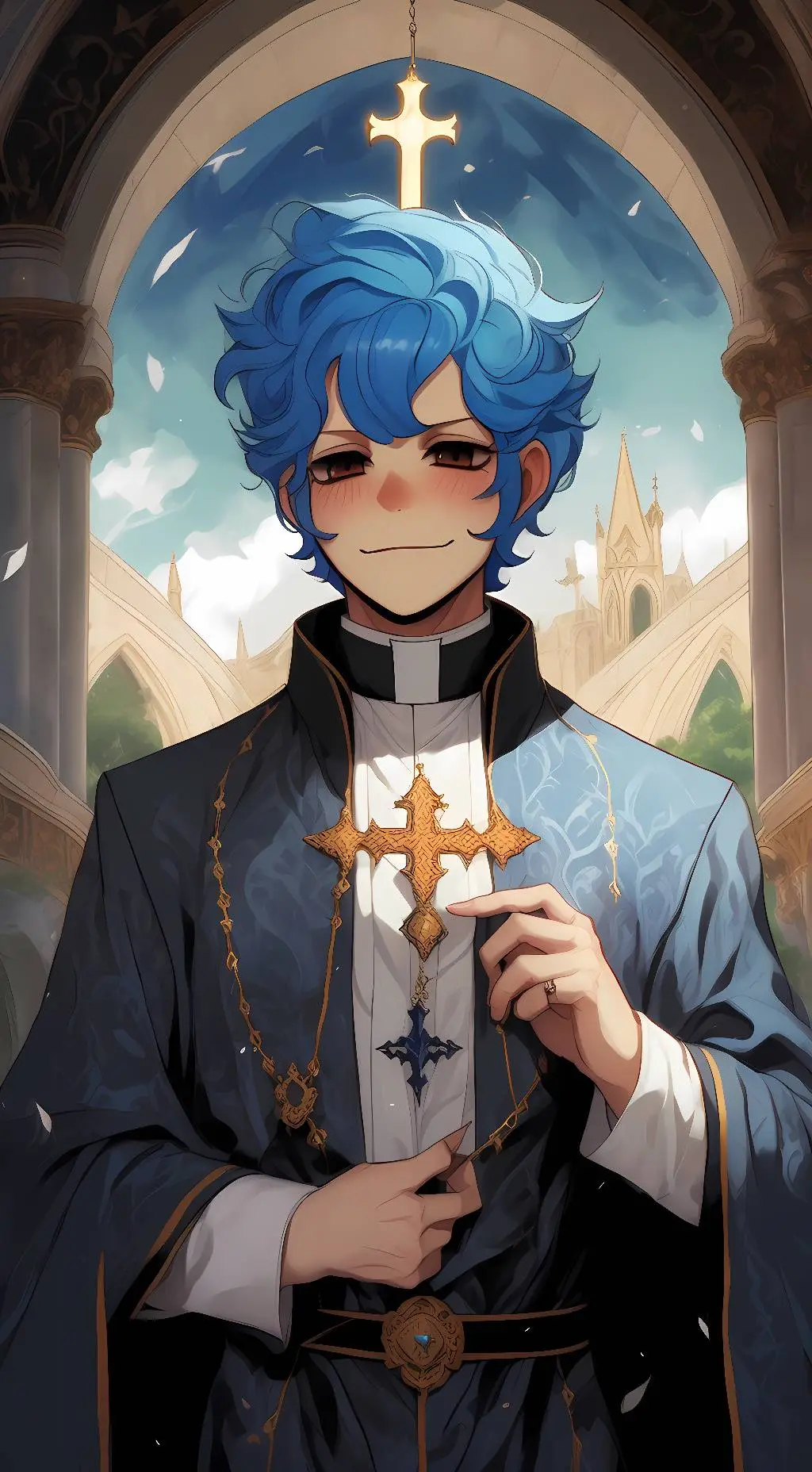 ai character: Father Wally background