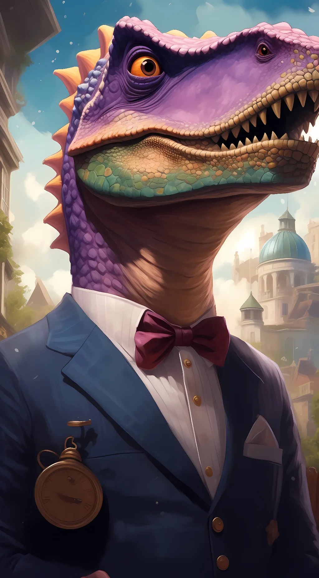 ai character: Barney background