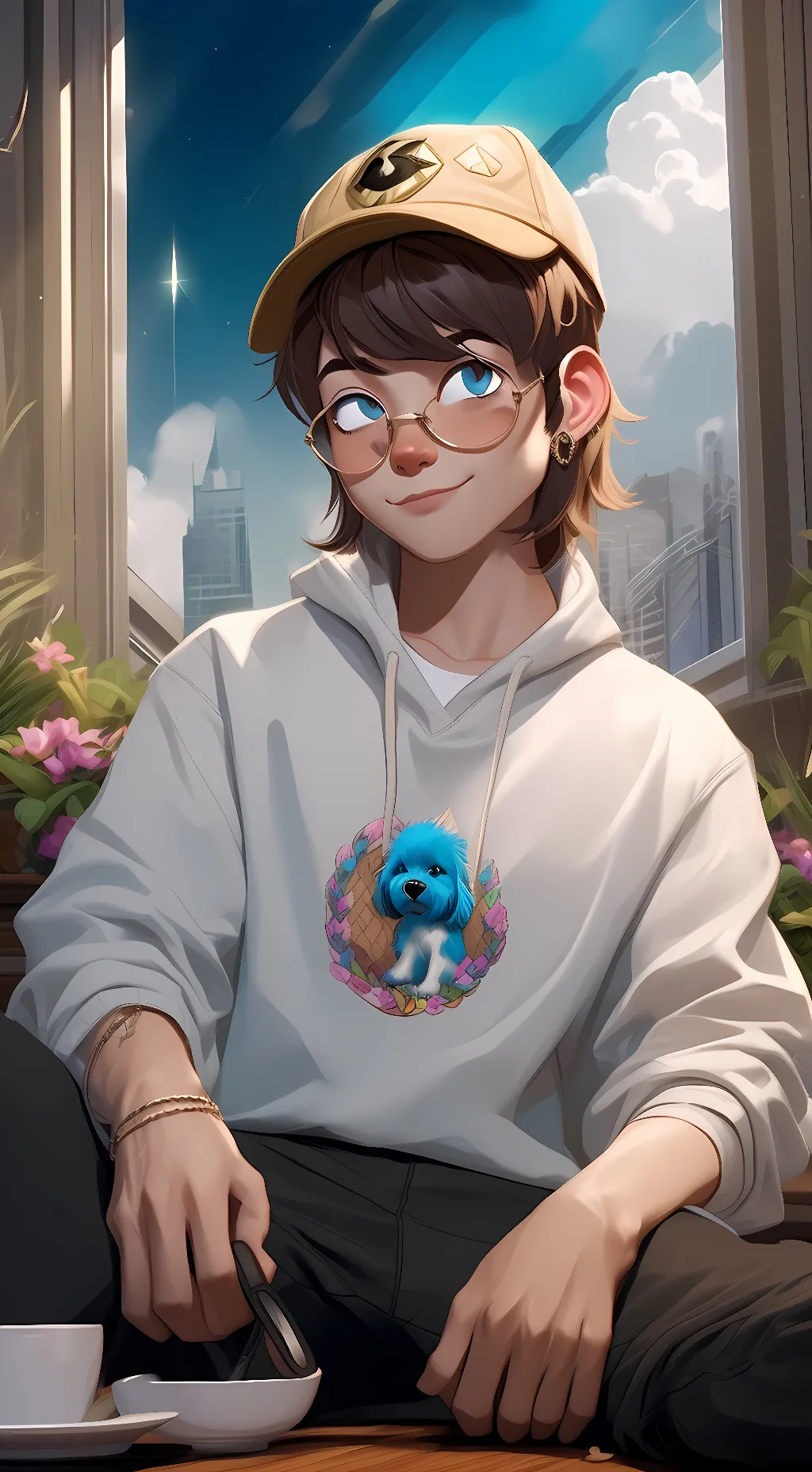 ai character: Badboyhalo background