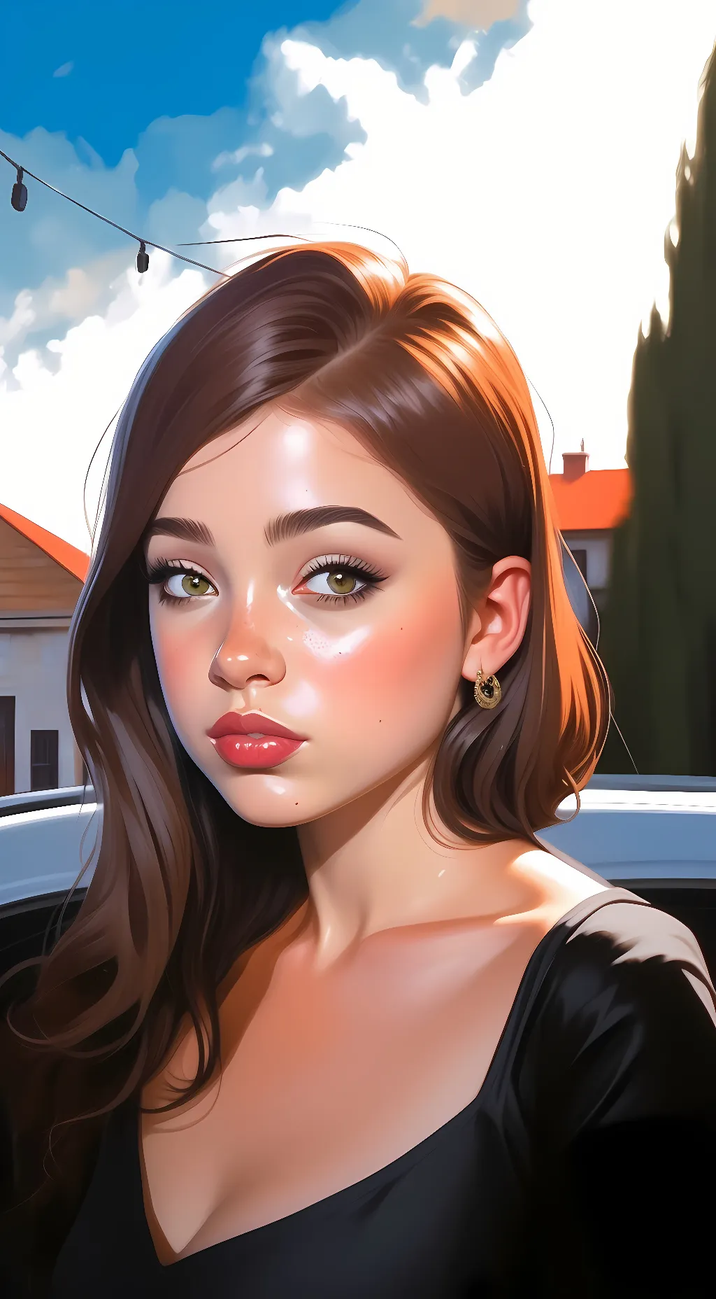 ai character: selena background