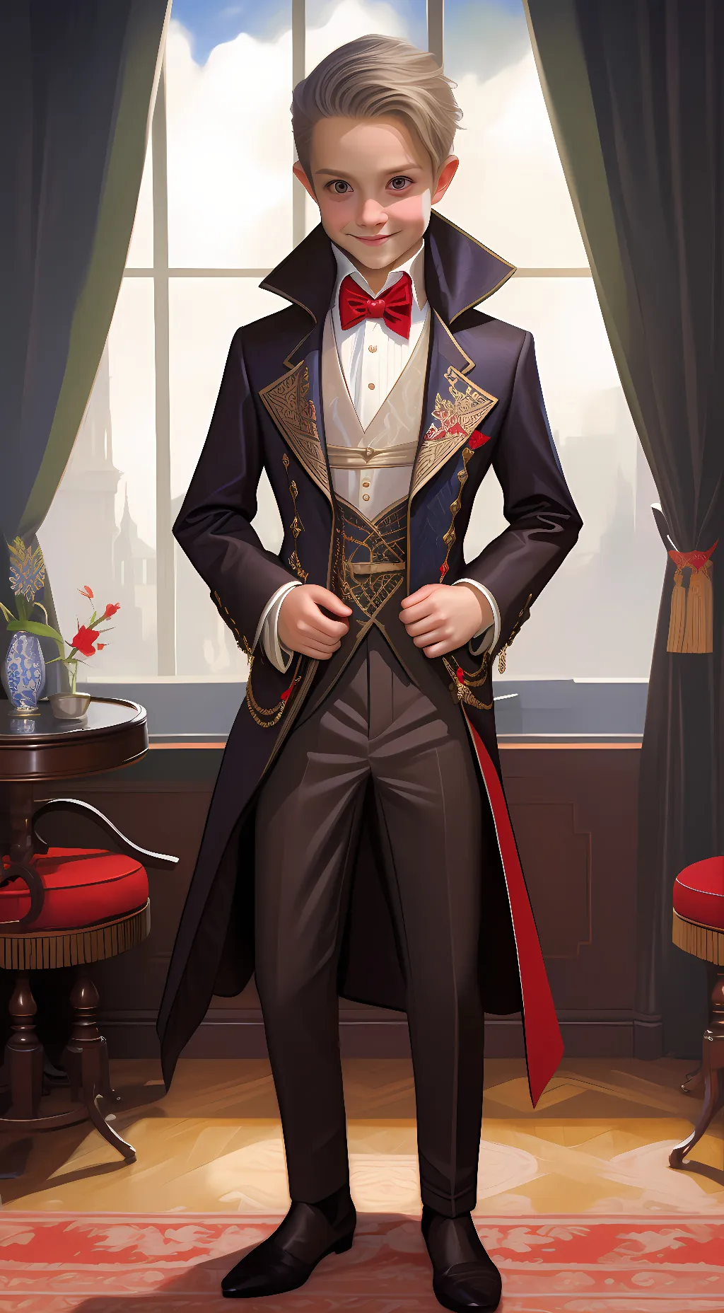 ai character: hehehe background