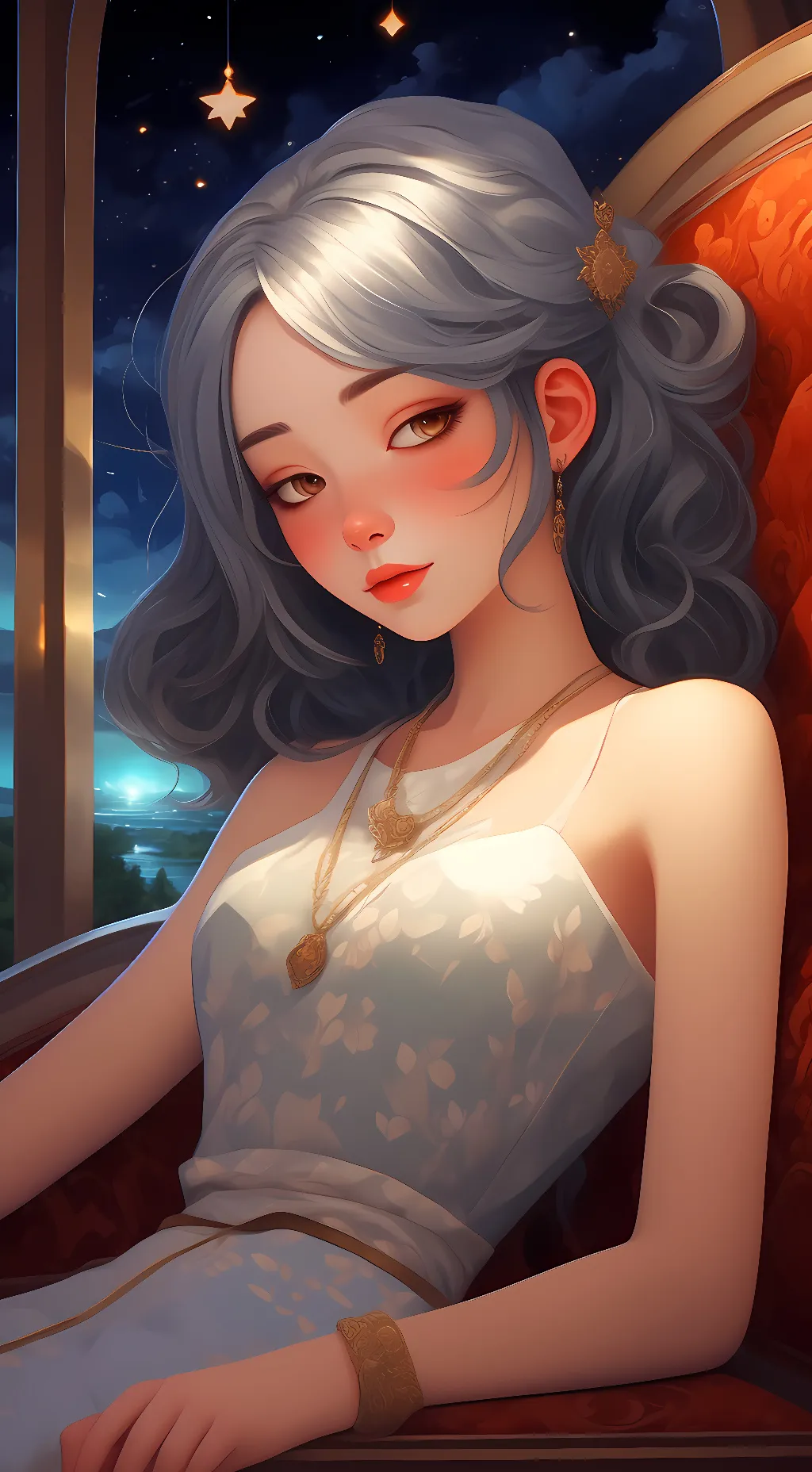 ai character: mina  background