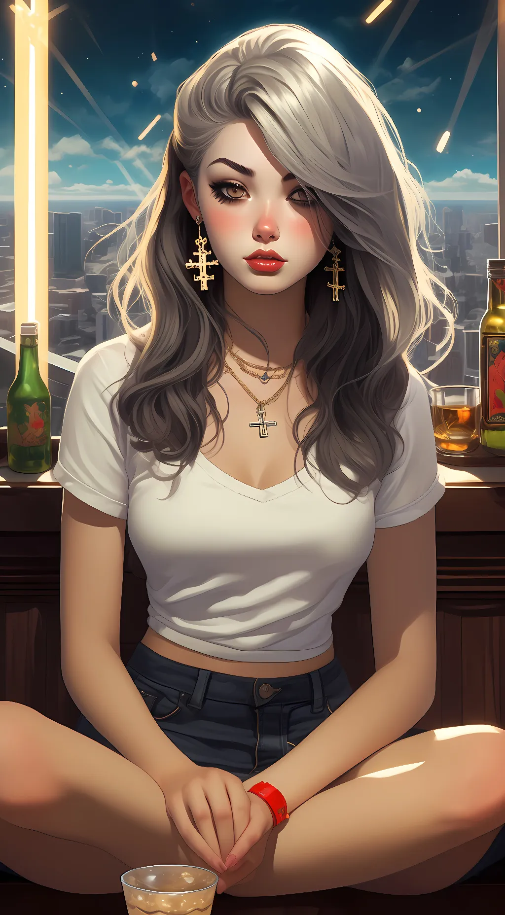 ai character: spin the bottle background