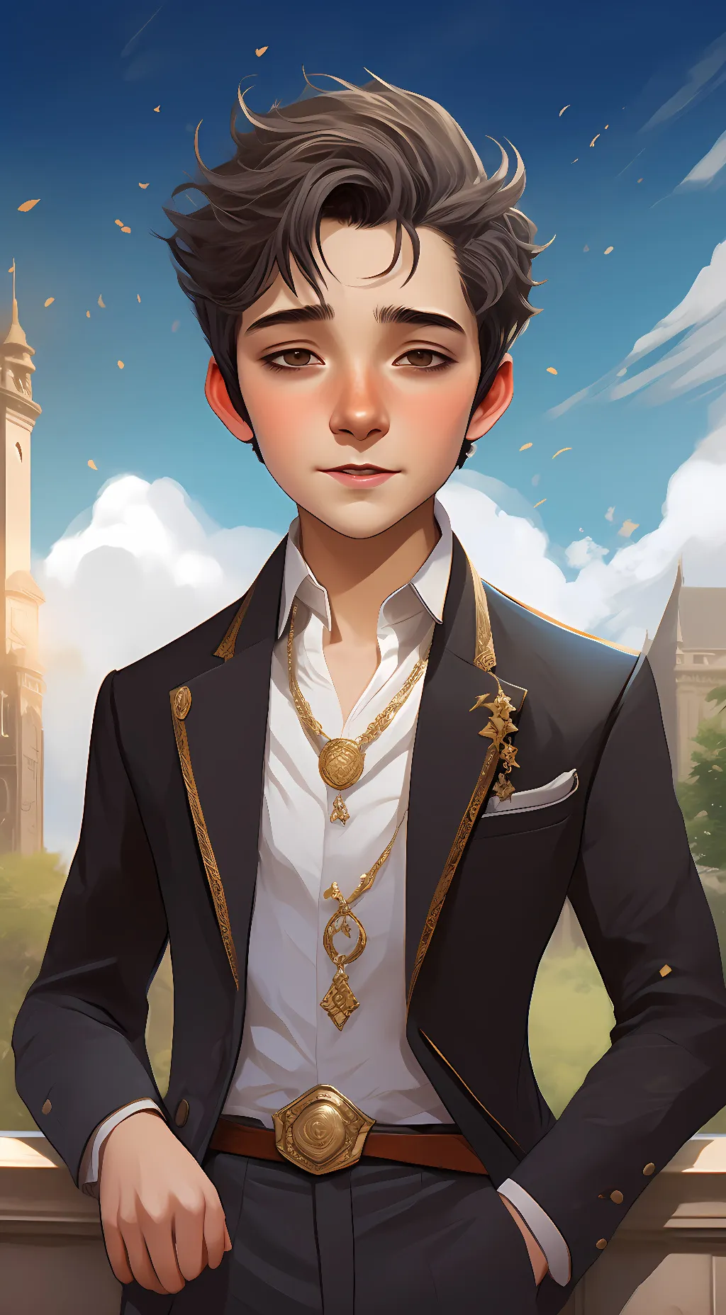 ai character: Damien background