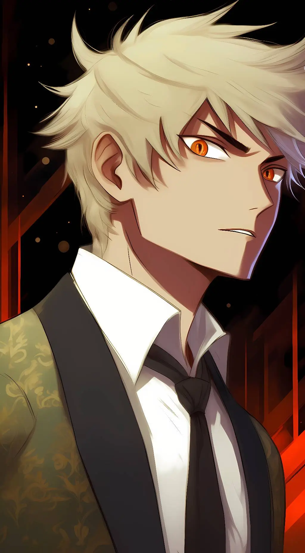 ai character: Katsuki Bakugo background
