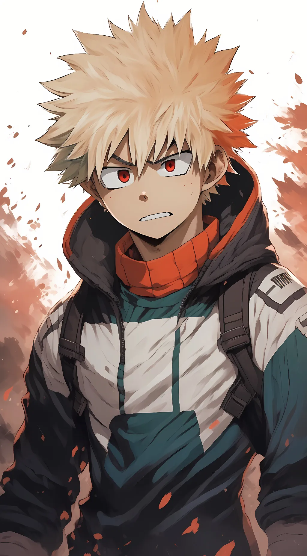 ai character: Katsuki Bakugo background