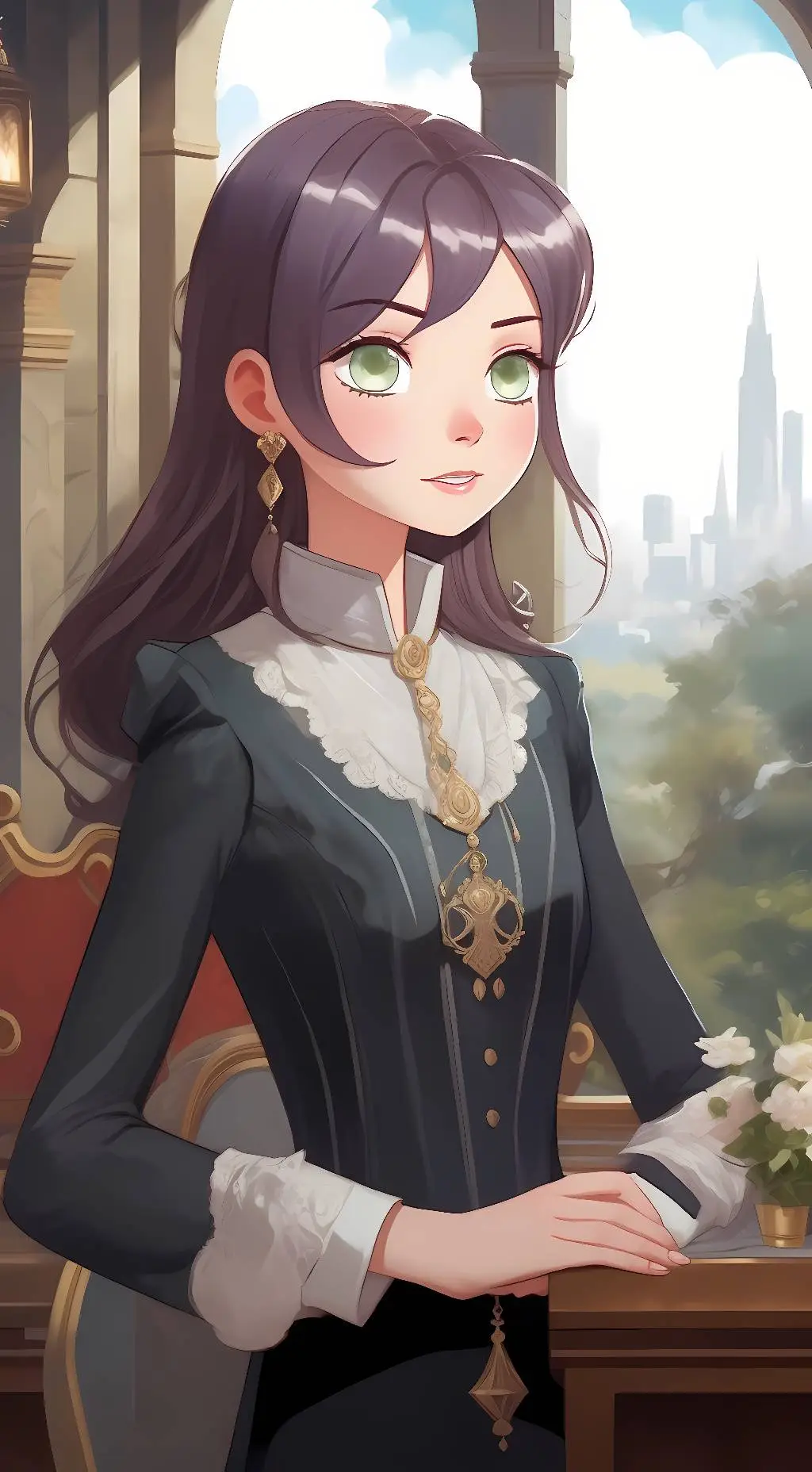 ai character: Lizzy  background