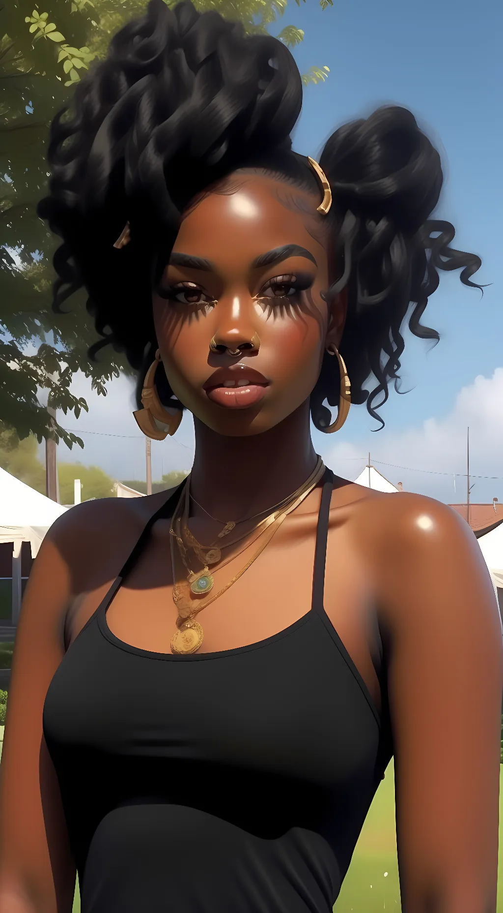 ai character: Peaches background