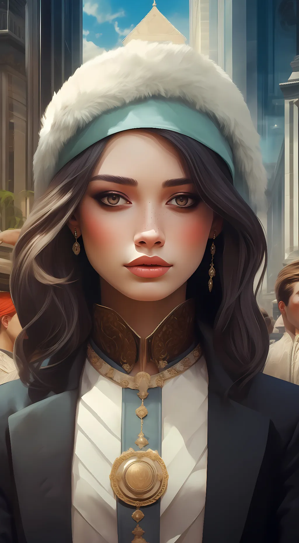 ai character: dancing Isabella  background