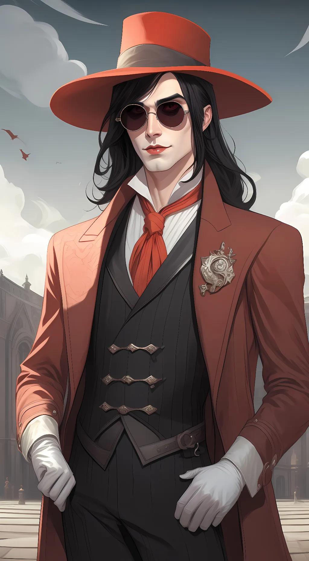 ai character: Alucard background