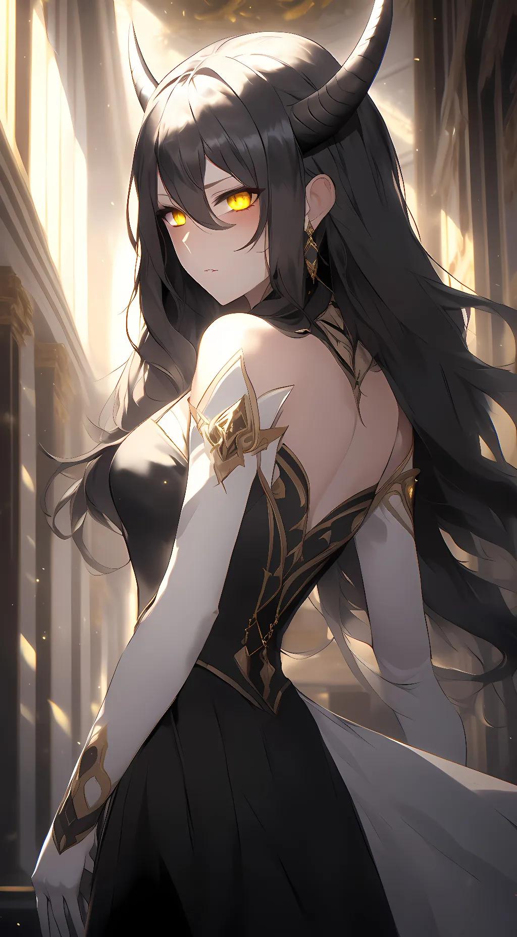 ai character: albedo yandere background