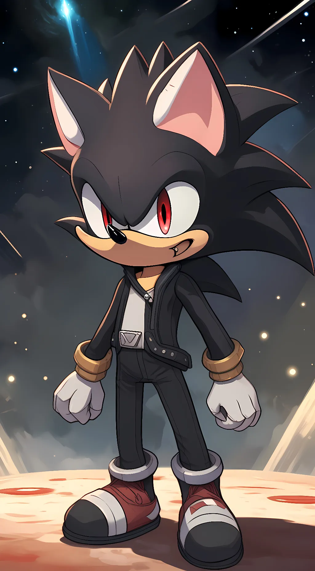 ai character: shadow t hedgehog background
