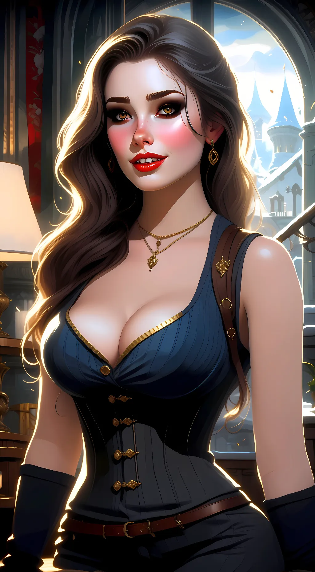 ai character: Amelia Kimberley background